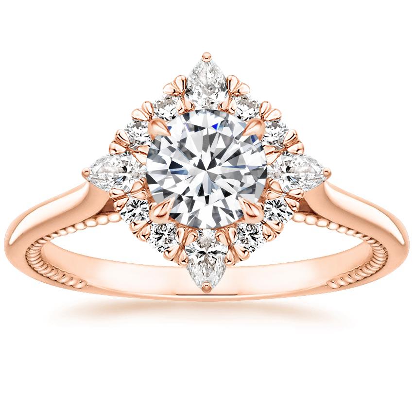 Clarissa Natural Diamond 4 Prong  Engagement Ring