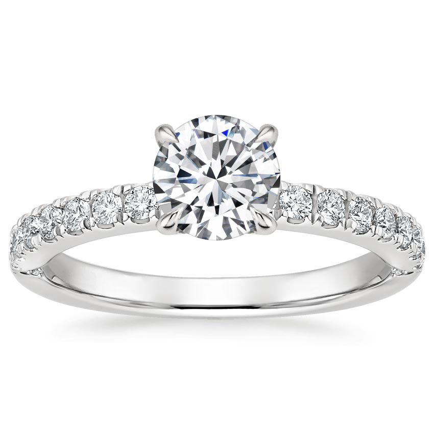 Corliss Natural Diamond 4 Prong  Engagement Ring
