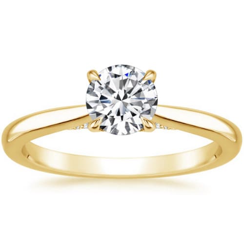Clementa Natural Diamond 4 Prong  Engagement Ring