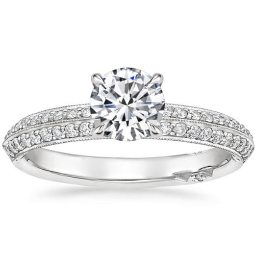 Beohha Natural Diamond 4 Prong  Engagement Ring