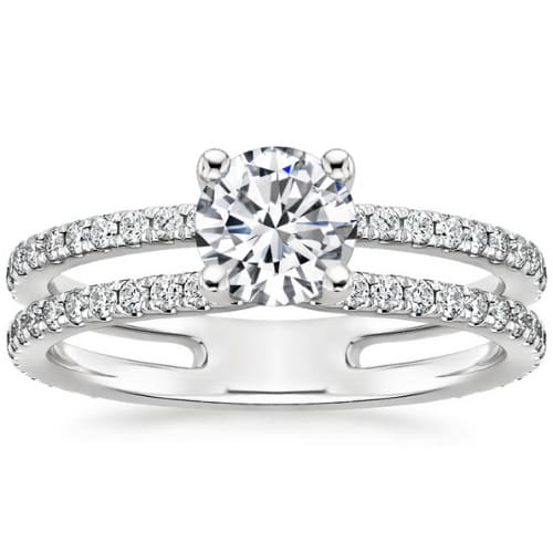 Casi Natural Diamond 4 Prong  Engagement Ring