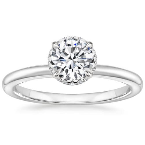 Coeli Natural Diamond 4 Prong Set  Engagement Ring