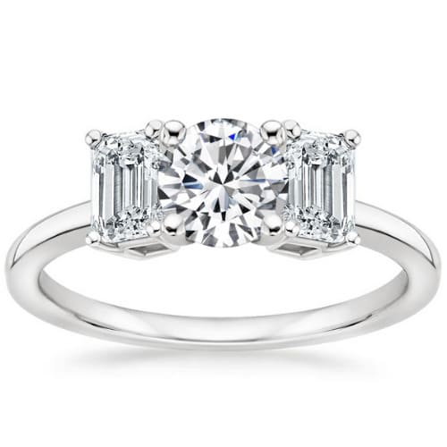 Cordelia Natural Diamond 4 Prong Set  Engagement Ring