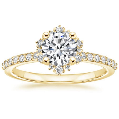 Bellini Natural Diamond 4 Prong Set  Engagement Ring