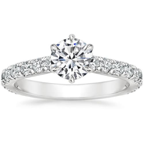 Bentlea Natural Diamond 6 Prong  Engagement Ring