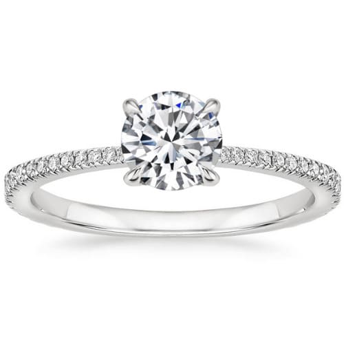 Candida Natural Diamond 4 Prong  Engagement Ring