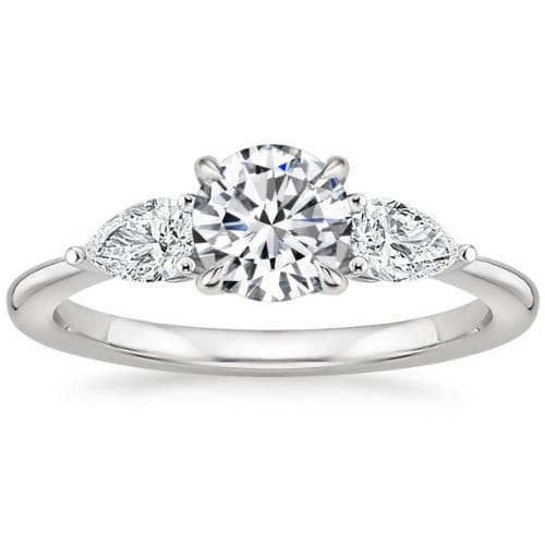Cinda Natural Diamond 4 Prong Set  Engagement Ring