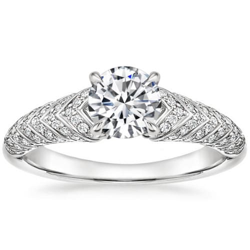 Cammy Natural Diamond 4 Prong Set  Engagement Ring