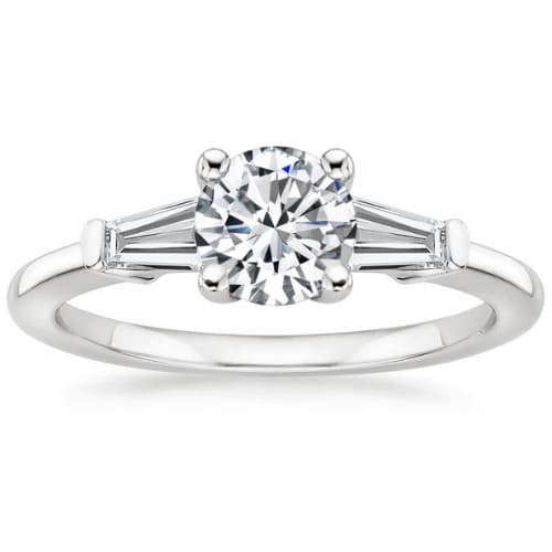 Capri Natural Diamond 4 Prong Set  Engagement Ring