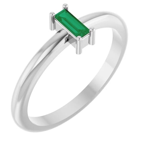 Yumi Emerald  Engagement Ring