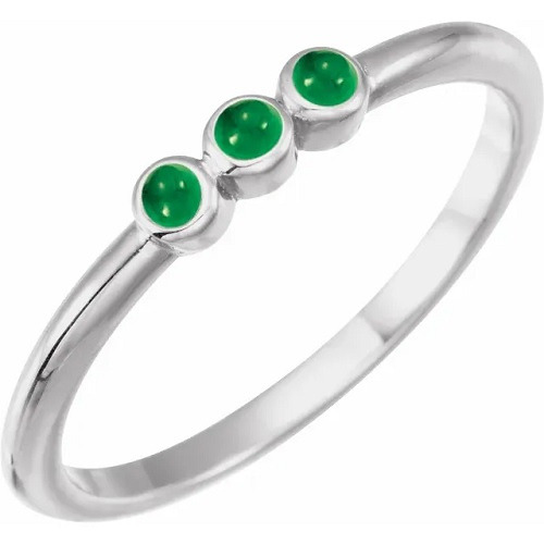 Betsy Emerald  Engagement Ring
