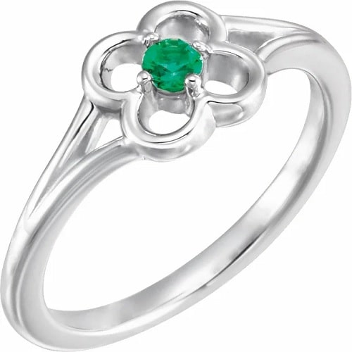 Zionna Emerald  Engagement Ring