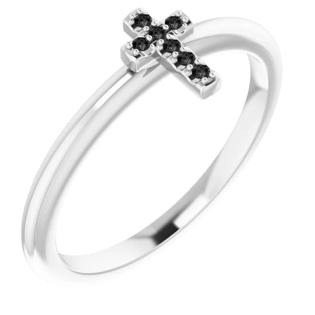 Zada Black  Diamond Ring