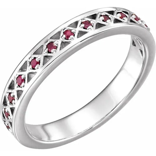Lilith Natural Ruby  Engagement Ring