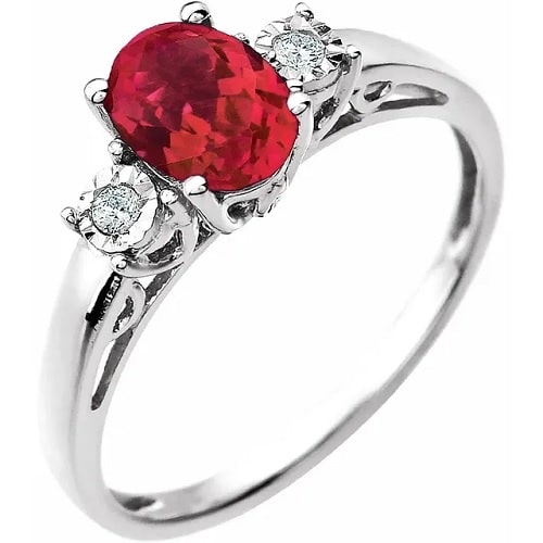 Kali Natural Ruby  Engagement Ring