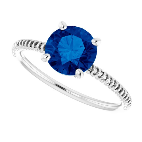 Aymara Blue Sapphire  Engagement Ring