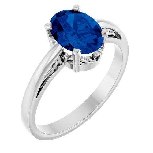 Avra Blue Sapphire  Engagement Ring