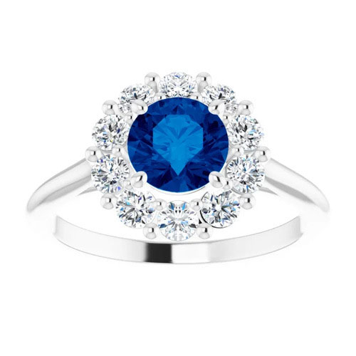 Avariella Blue Sapphire  Engagement Ring