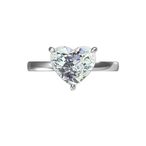 Medolin Natural Diamond 3 Prong Engagement Ring