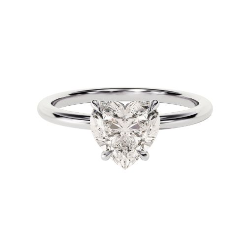 Blessyna Natural Diamond 4 Prong Engagement Ring