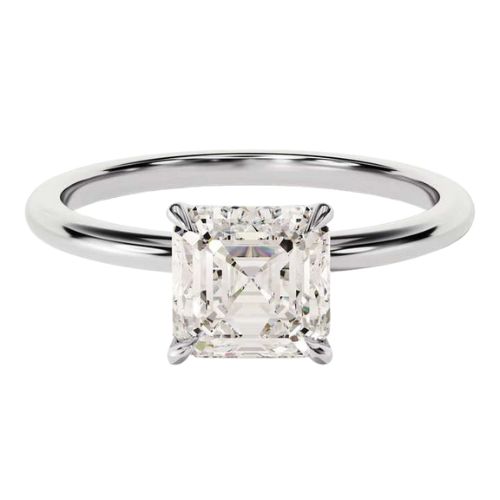 Eloniya Natural Diamond 4 Prong Engagement Ring