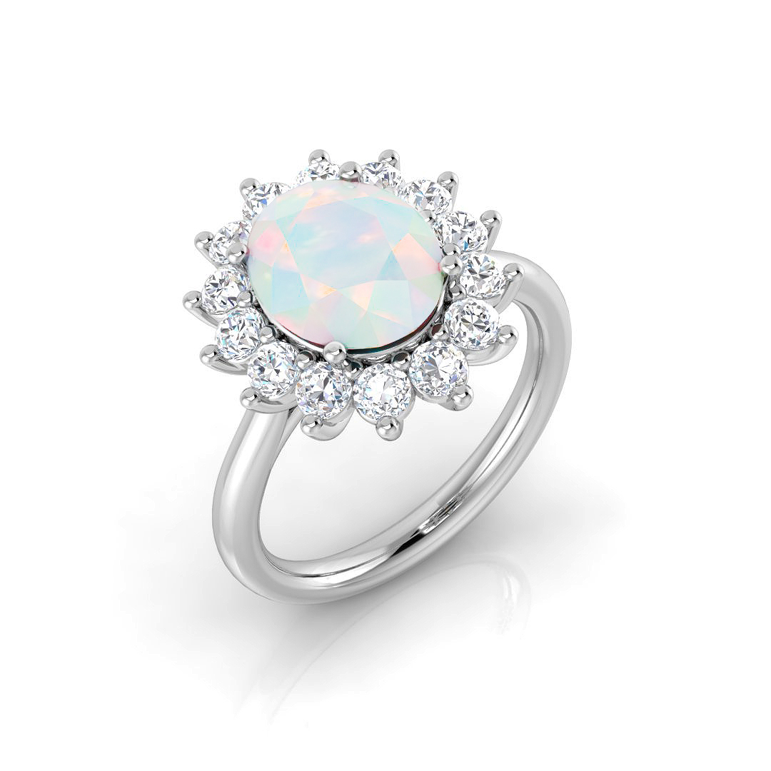 Earlina Opal Prong set 