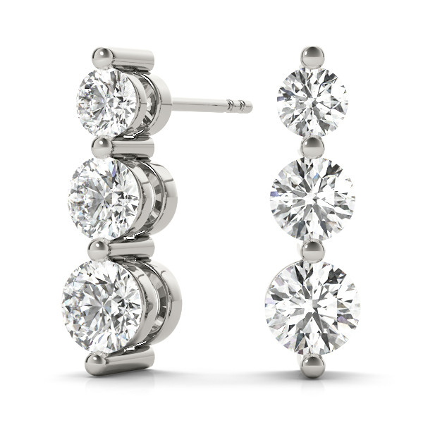 Fhyllis Natural  Diamond Earrings