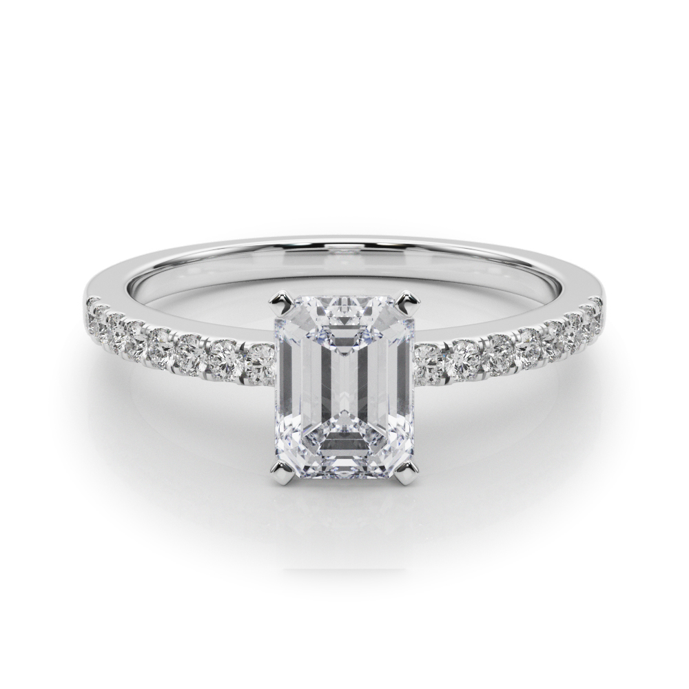 Creeda Natural Diamond 4 Prong Engagement Ring