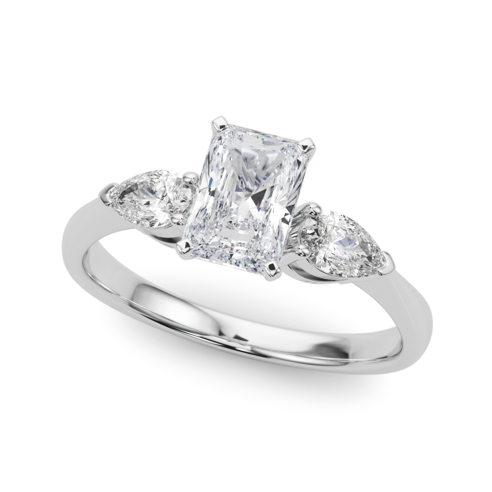 Viya Natural Diamond 4 Prong Set Engagement Ring