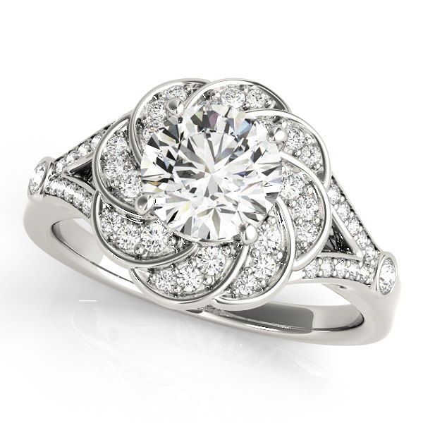 Shella Natural Diamond 4 Prong Engagement Ring