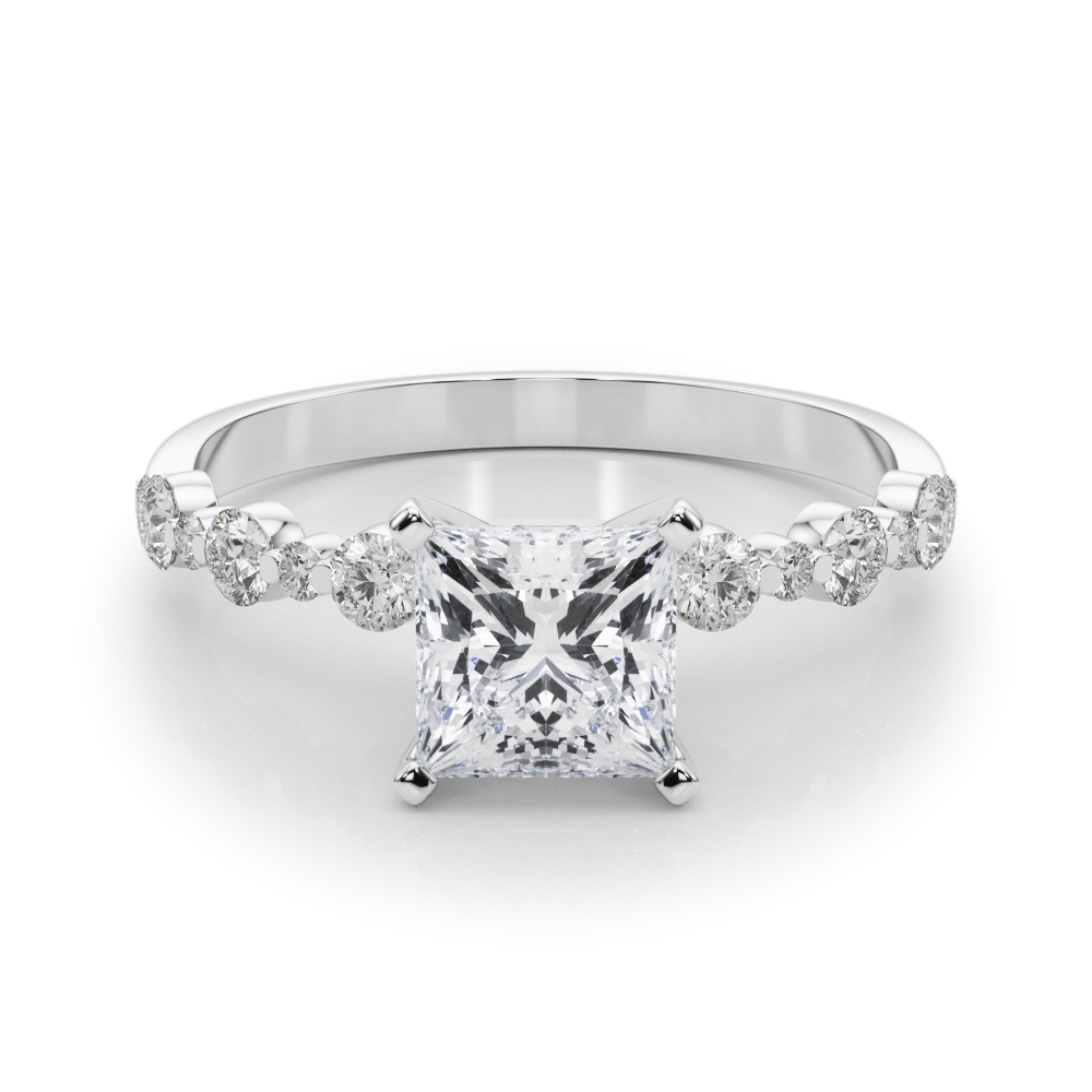 Hudsyn Natural Diamond 4 Prong Engagement Ring