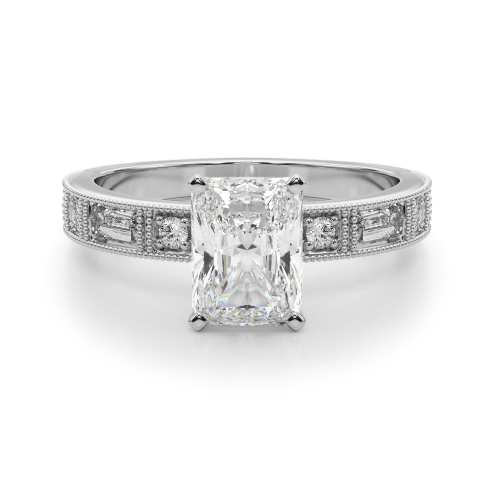 Steffni Natural Diamond 4 Prong Engagement Ring