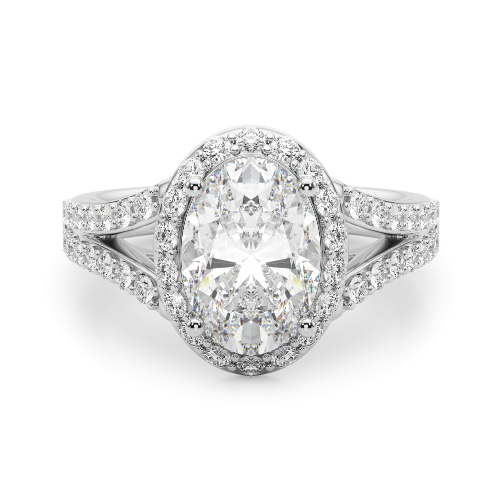 Clarah Natural Diamond 4 Prong Engagement Ring