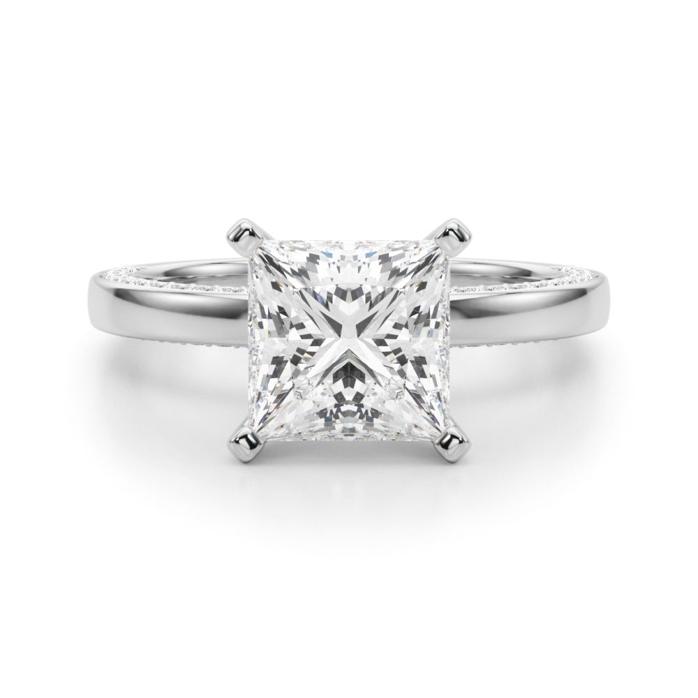 Lab-Created 4 Prong Diamond Ring