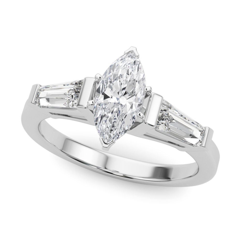 Vesna Natural Diamond 6 Prong Set Engagement Ring