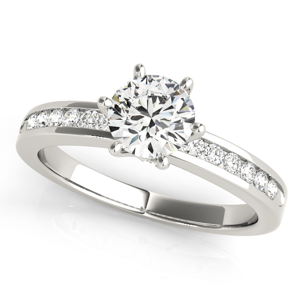 Zephyr Lab-Created Diamond 6 Prong Setting Engagement Ring