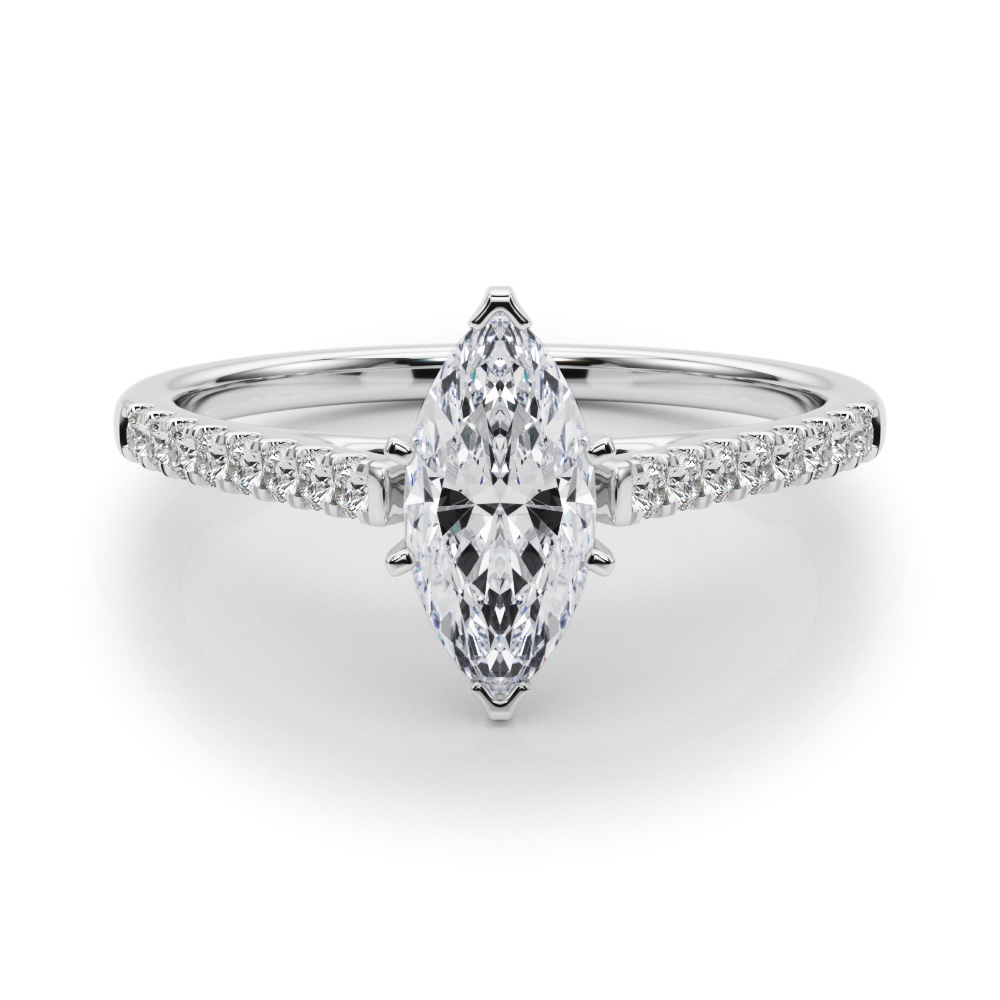 Lincya Natural Diamond 6 Prong Engagement Ring