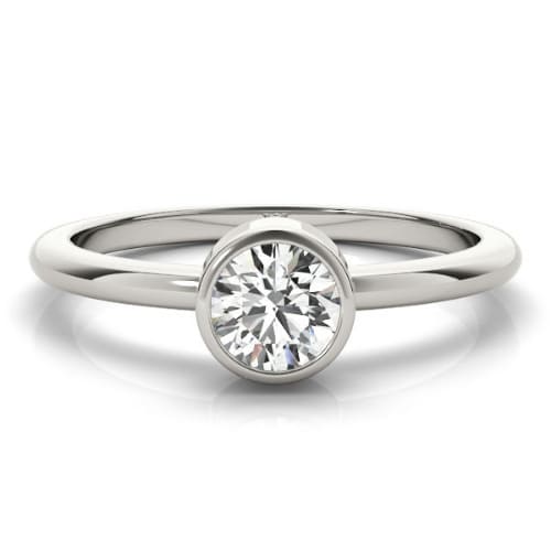Macey Natural Bezel  Diamond Ring