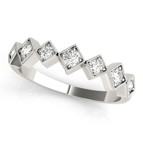 Aldrenna Lab-Created Diamond Bezel Set  Wedding Ring