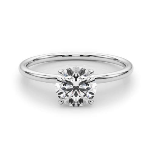 0.10-3.00 Carat Round Natural And Lab Created Solitaire Diamond Ring 
