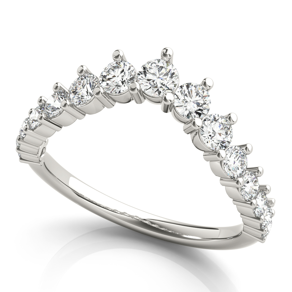 Xitlaly Natural Diamond Prong Setting  Wedding Ring