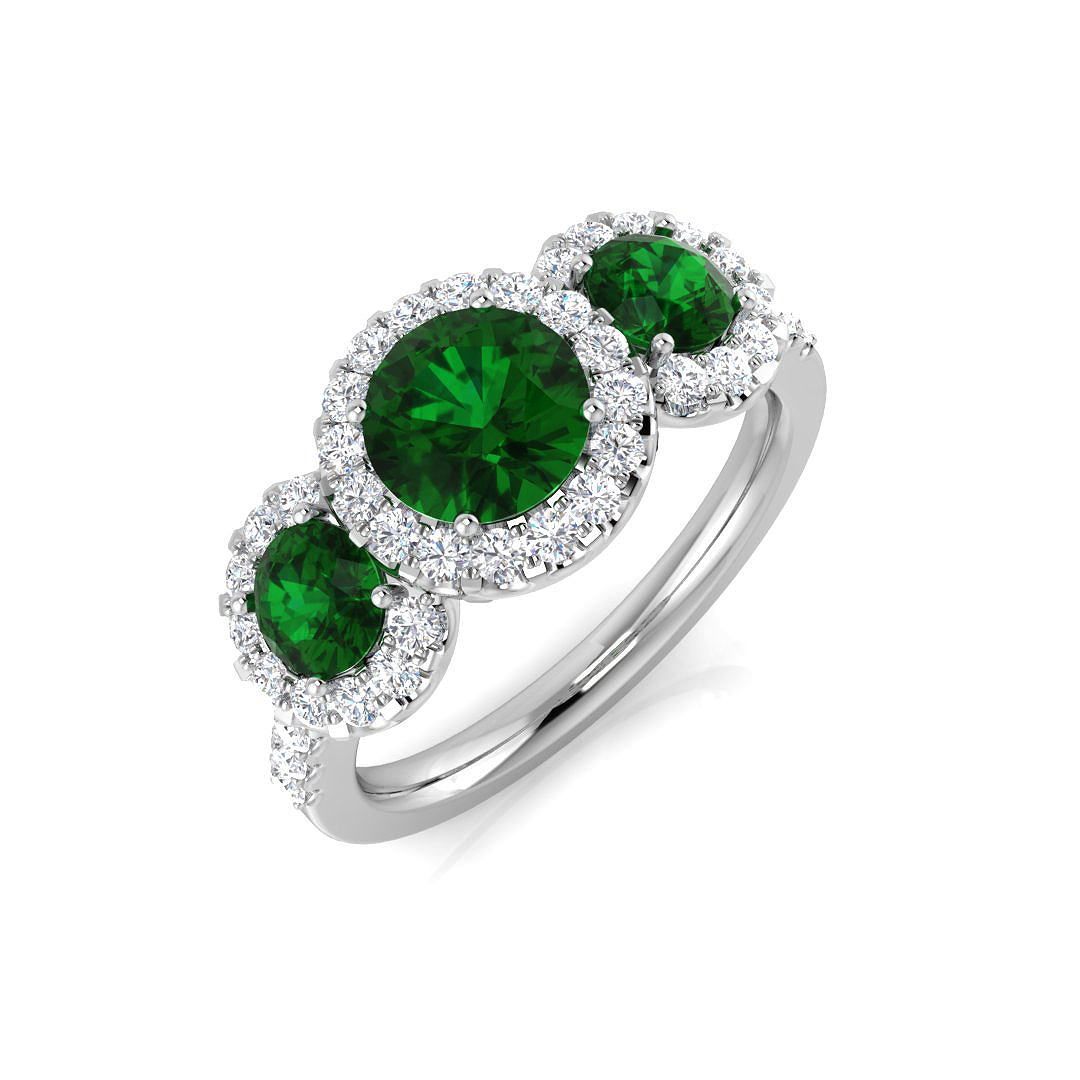 Oscer Emerald Prong Set 