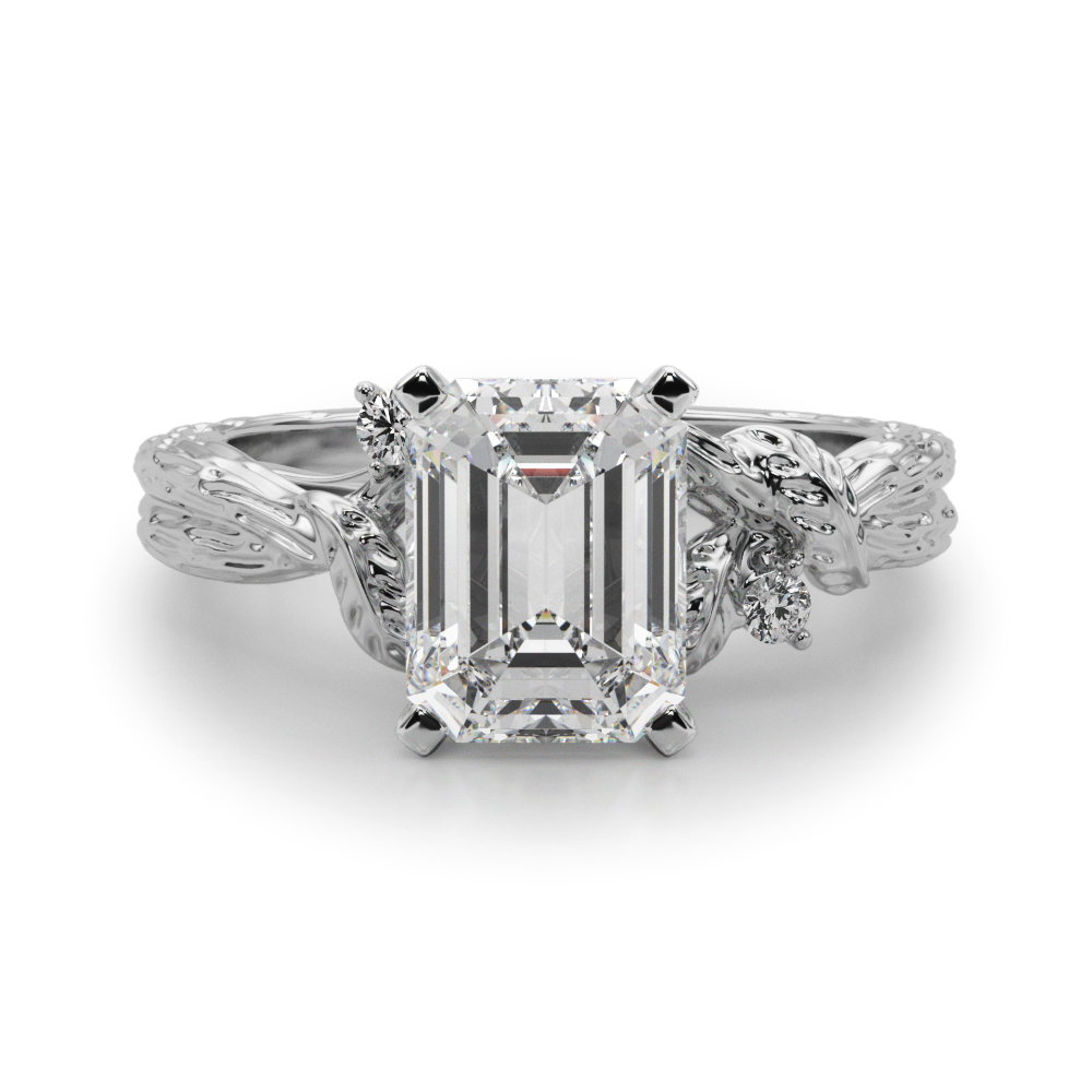 Niroslin Lab-Created 4 Prong Set Diamond Ring