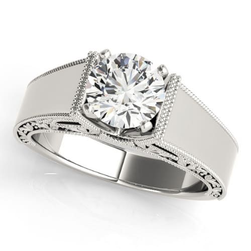 Nelta Natural 4 Prong  Diamond Ring