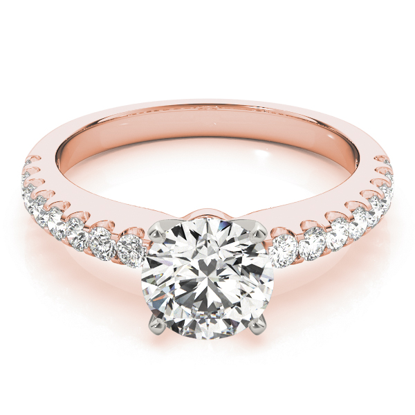 Sharron Natural Diamond 4 Prong Engagement Ring