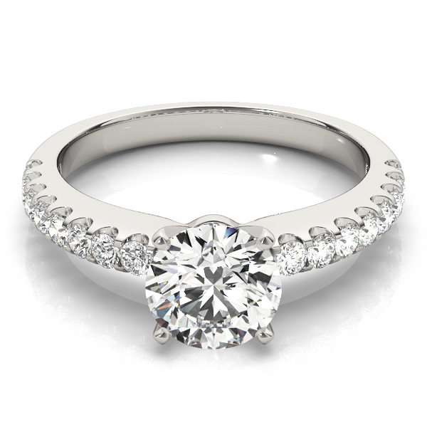Sharron Natural Diamond 4 Prong Engagement Ring