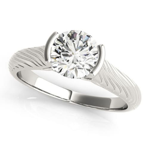 Norella Natural Half Bezel  Diamond Ring