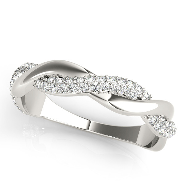 Cosetta Natural Diamond Pave set  Wedding Ring