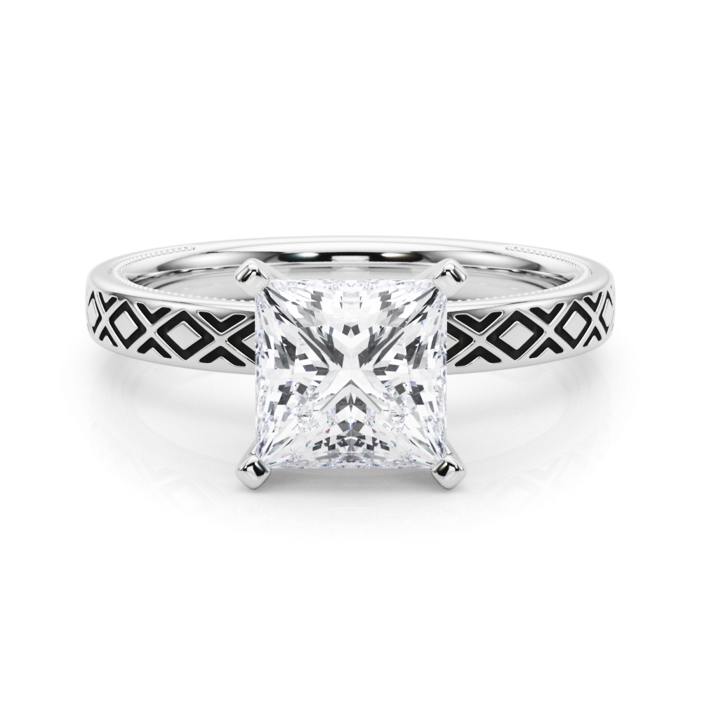 Olenna Natural 4 Prong  Diamond Ring