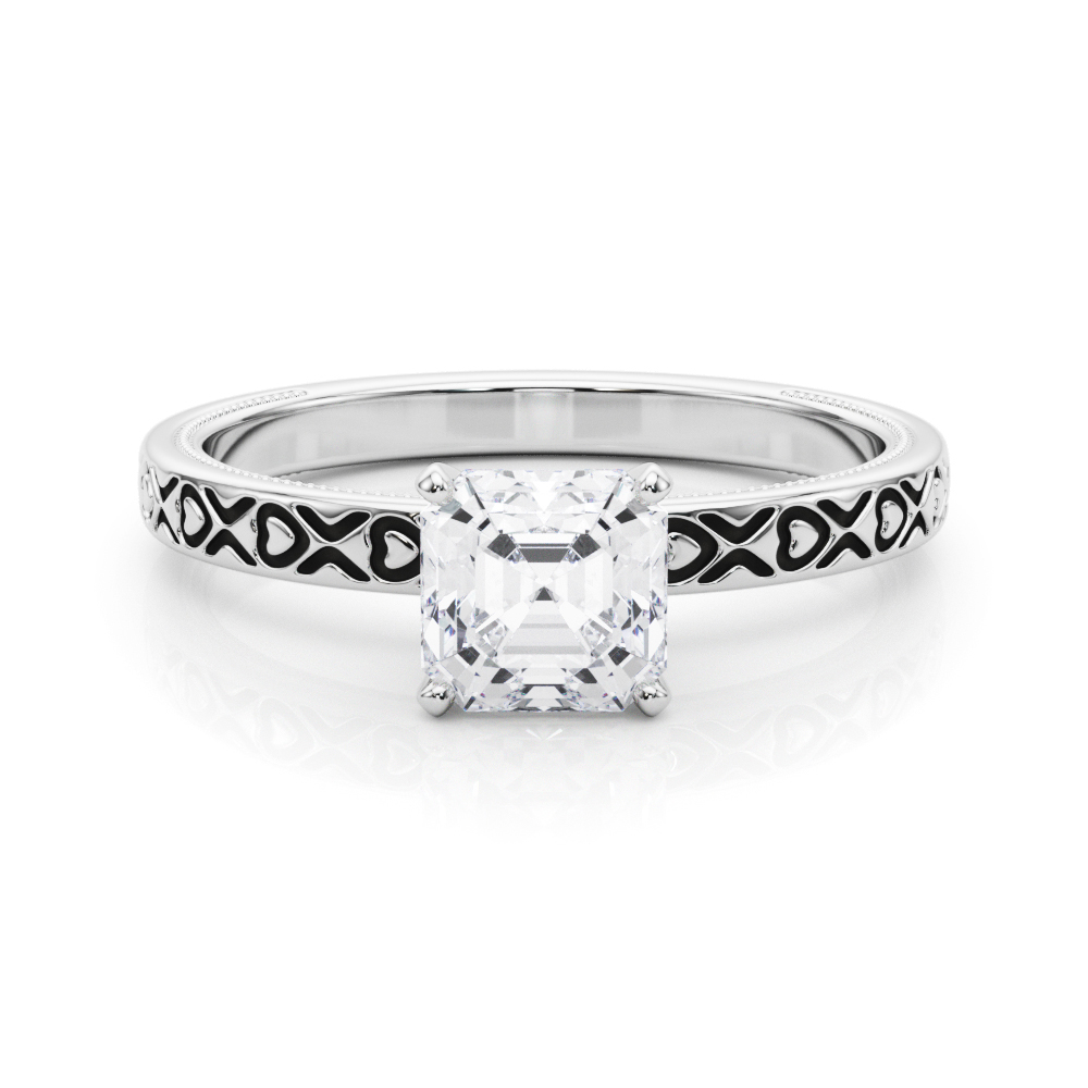 Ostara Lab-Created 4 Prong  Diamond Ring